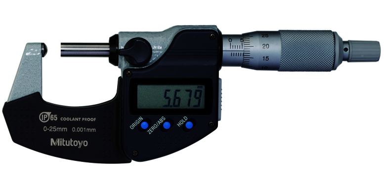 Mitutoyo Digimatic csőmérő mikrométer, A-típus, IP65, 0-25 mm, 0.001 mm (395-251-30) termék fő termékképe