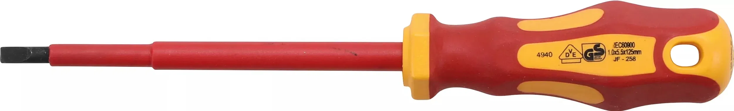 BGS Technic 9-4940 VDE szigetelt lapos csavarhúzó, 1.0 x 5.5 x 230/125 mm termék fő termékképe