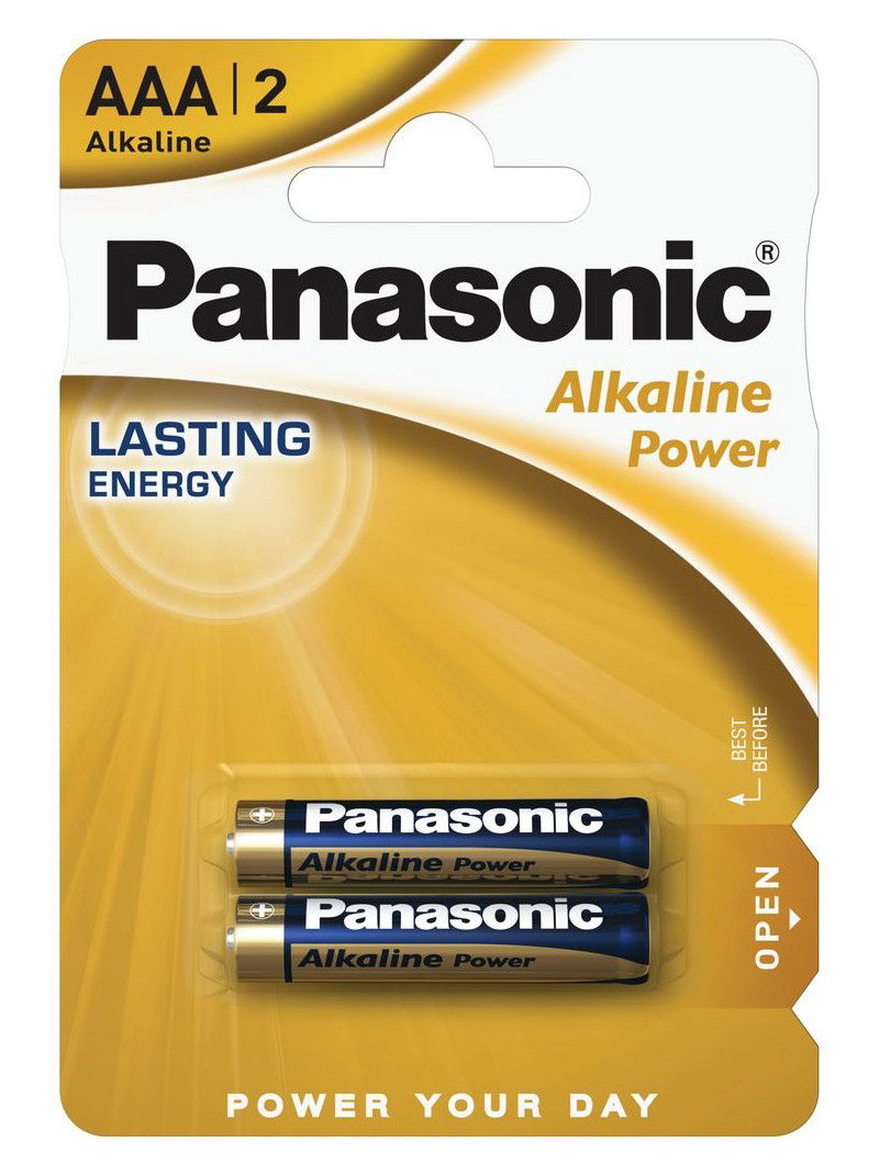 Panasonic LR03APB-2BP ALKALINE POWER alkáli tartós elem, AAA (micro), 2 db/bliszter termék fő termékképe