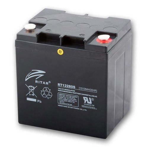 Ritar RT12280S-F11 zárt ólomakkumulátor 12 V/28 Ah termék fő termékképe