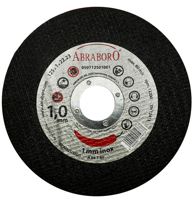 Abraboro 125 x 2.5 x 22 mm Chili fém + inox vágókorong, 10 db/csomag termék fő termékképe