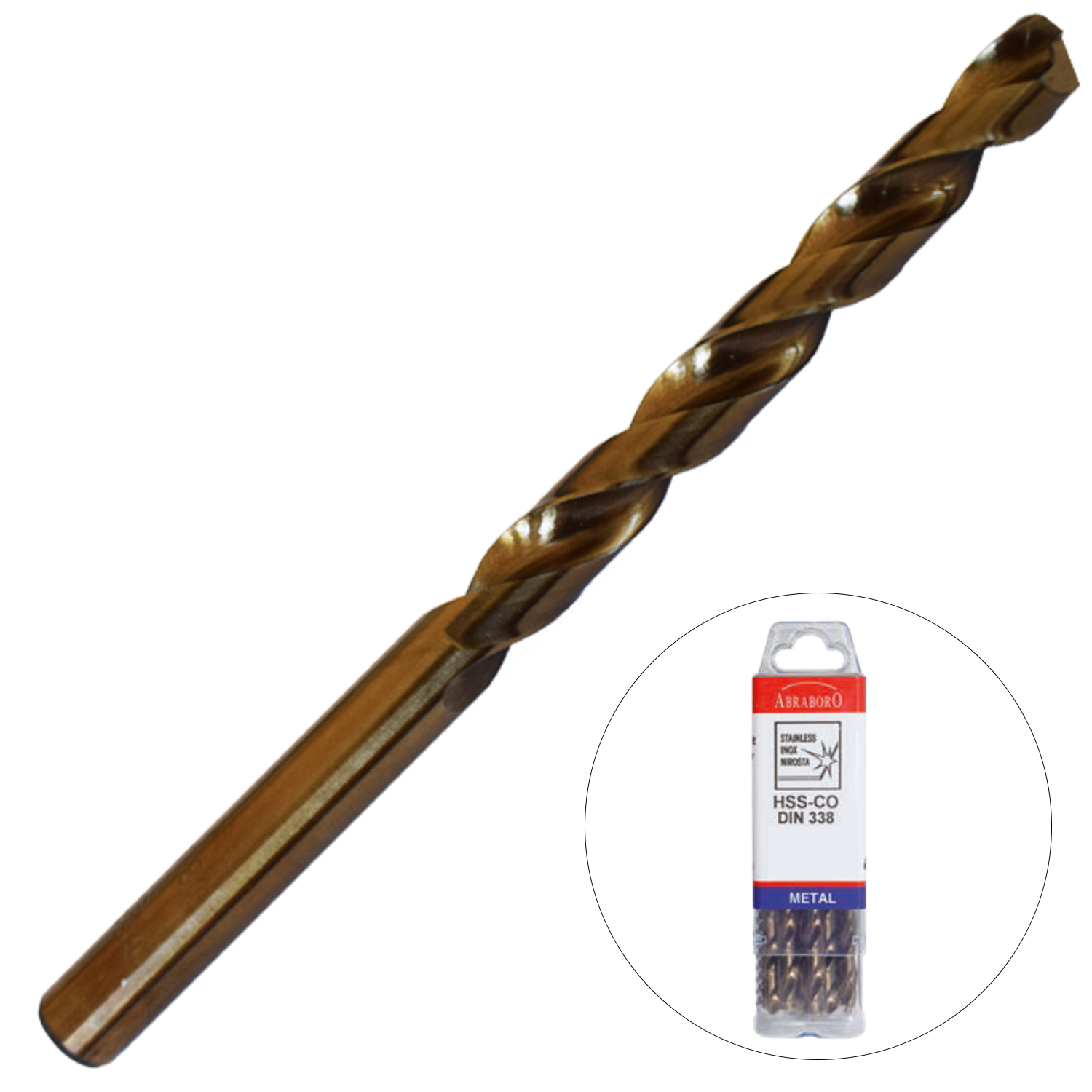 Abraboro 9.3 x 125 / 81 mm HSS-Co fémcsigafúró X-Pack, 10 db/csomag termék fő termékképe