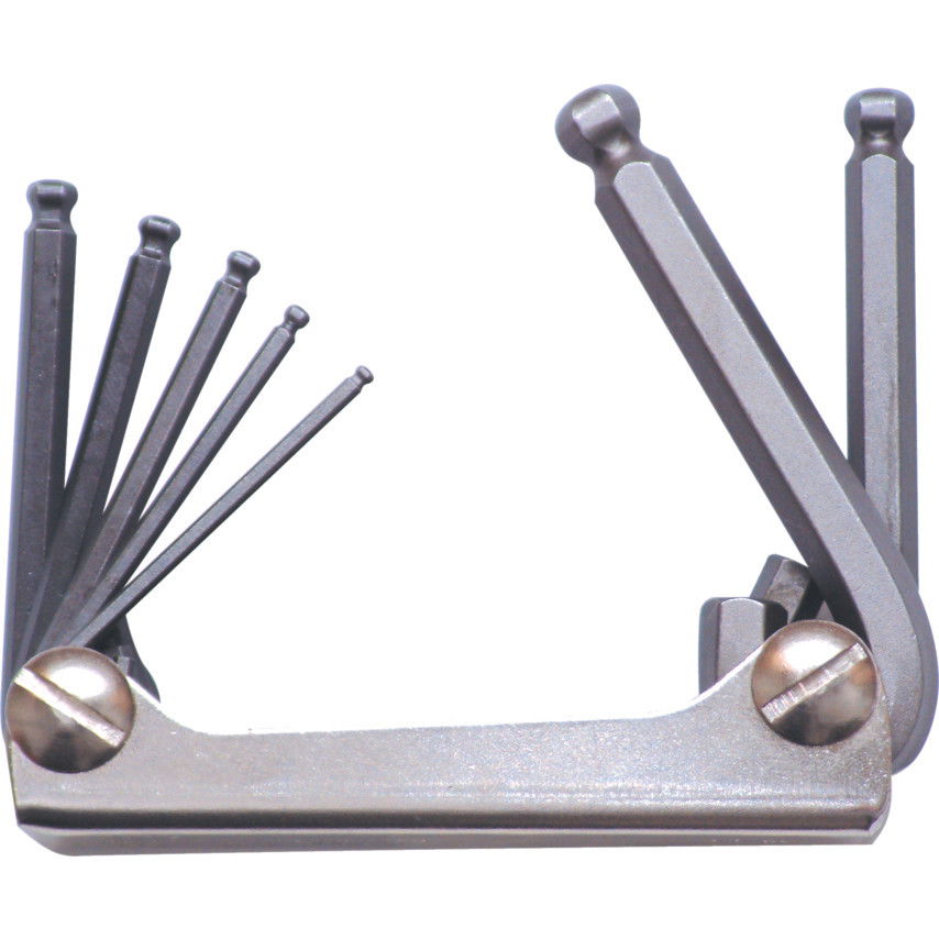 KENNEDY Metrikus gömbvégű hatszögkulcs készlet, zsebkés típusú, 7 darabos termék fő termékképe
