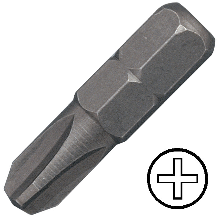 KENNEDY No.0 kereszthornyos csavarhúzó bit 1/4" hatszög illesztéssel, 25 mm termék fő termékképe