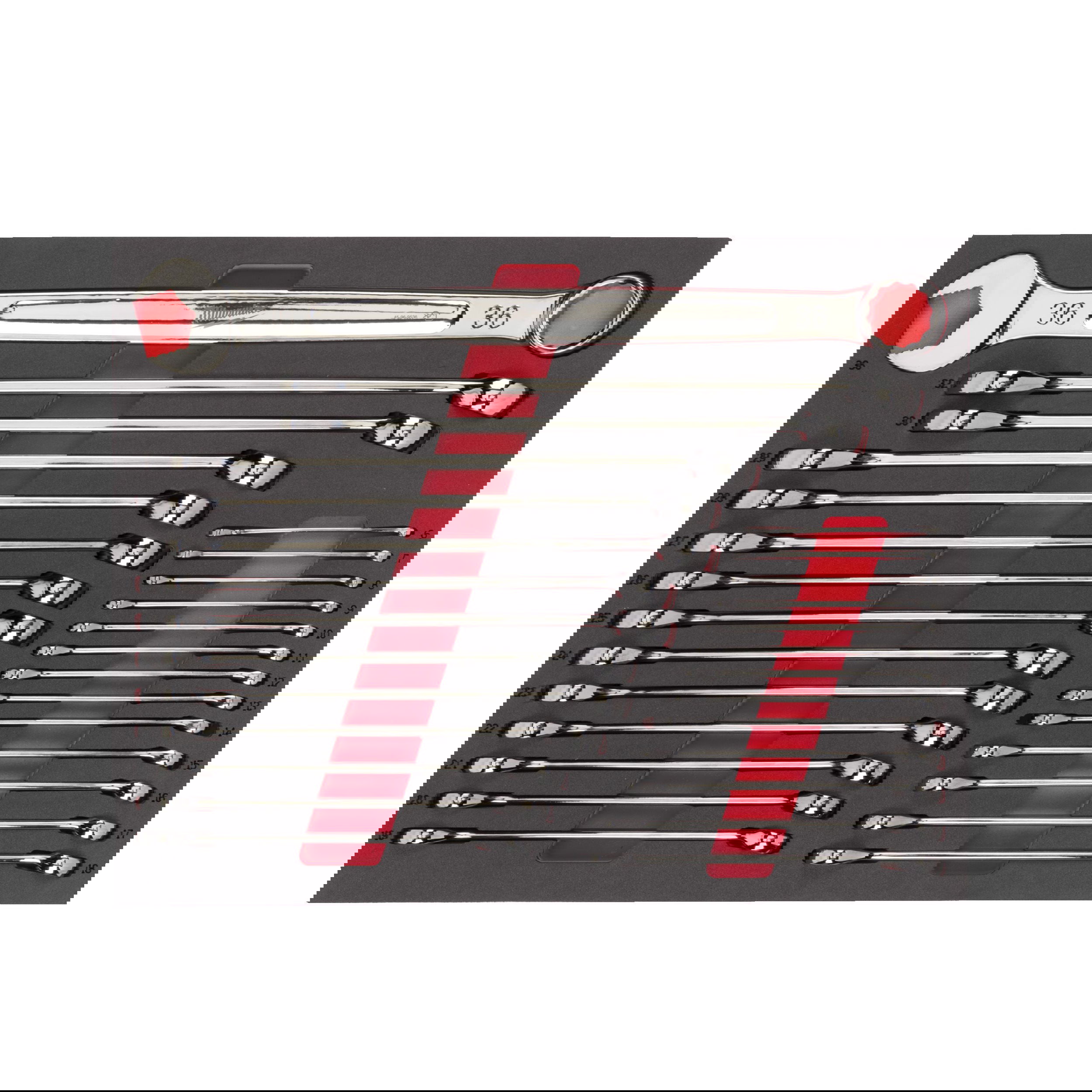 Milwaukee MAX BITE™ csillag-villáskulcs készlet habbetétben, metrikus, 27 részes termék fő termékképe