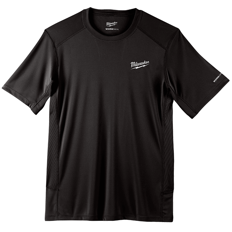 Milwaukee WWSSBL WORKSKIN™ technikai rövid ujjú póló, fekete termék fő termékképe