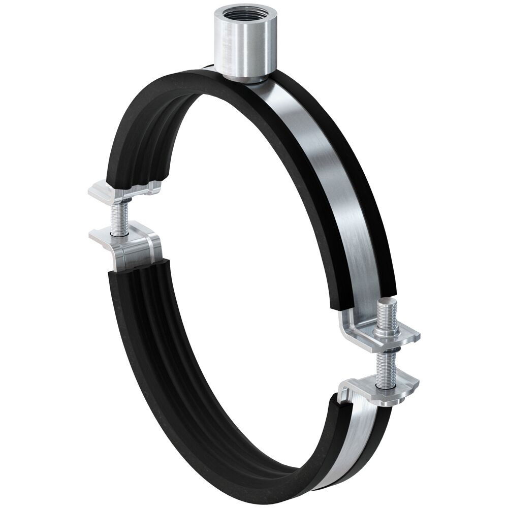 Fischer FRSM 2 1/2" masszív kétrészes gumibetétes bilincs, 10 db/csomag termék fő termékképe