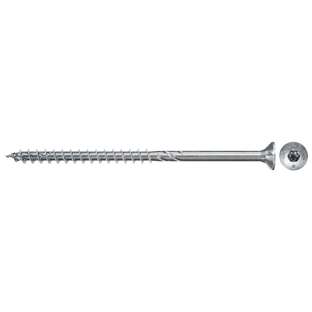 Fischer FPF II CTX25P 5.0 x 90 BC 200 süllyesztett fejű, kékre horganyzott forgácslapcsavar részmenettel, 200 db/csomag termék fő termékképe