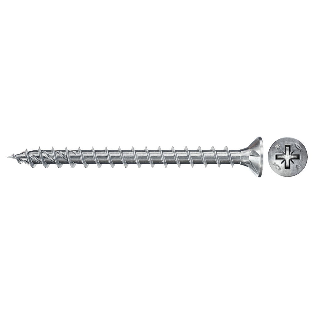 Fischer FPF II CZF 4.0 x 45 BC 500 süllyesztett fejű, kékre horganyzott végigmenetes csavar, PZ behajtással, 500 db/csomag termék fő termékképe