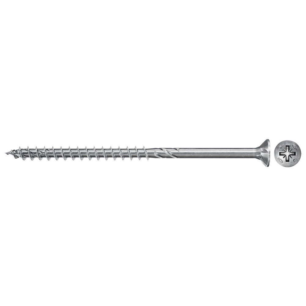 Fischer FPF II CZP 6.0 x 50 BC 200 süllyesztett fejű, kékre horganyzott csavar részmenettel, PZ behajtással, 200 db/csomag termék fő termékképe
